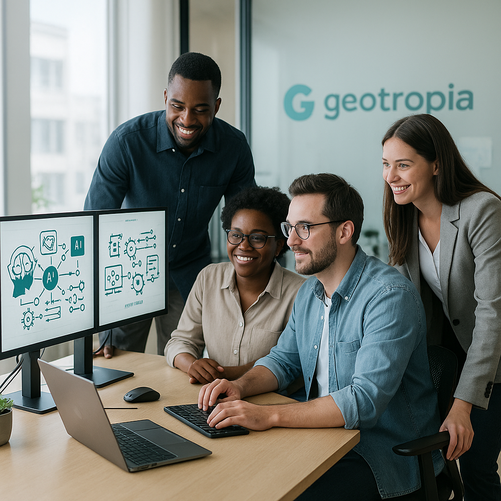 Unternehmenskultur bei Geotropia - Diverse Teams arbeiten zusammen